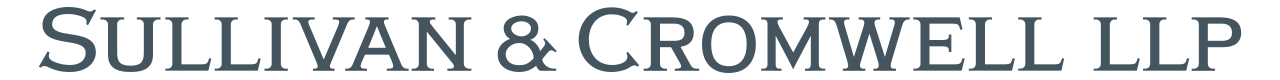 Sullivan and Cromwell, LLP Sullivan and Cromwell, LLP